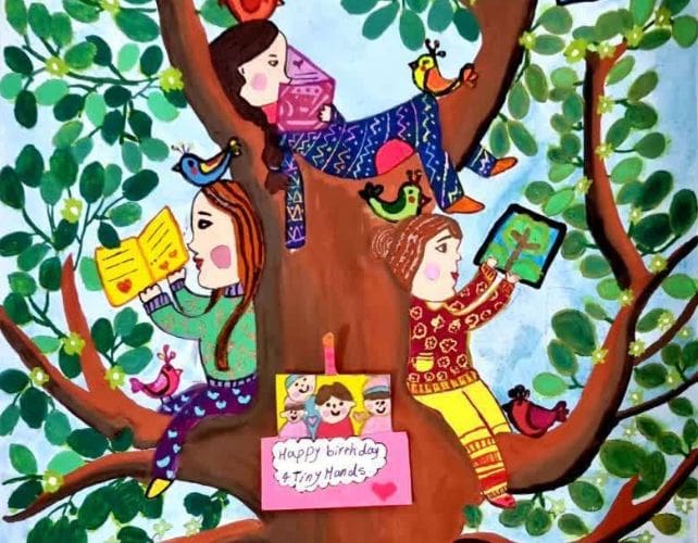 4TinyHands, a blossoming tree that nurtures young artists - Artwork by Niyayesh Adineh